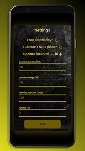 Fennec FNNC Mining Calculator screenshot 0