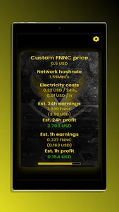 Fennec FNNC Mining Calculator screenshot 3