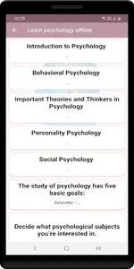 Learn psychology offline screenshot 1