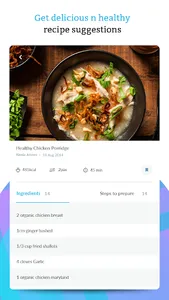 Calivu: recipes & fitness tips screenshot 0