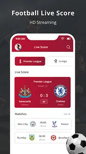 Football Live TV - Live Score screenshot 2