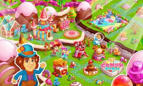 Candy Farm: Cake & cookie city screenshot 14