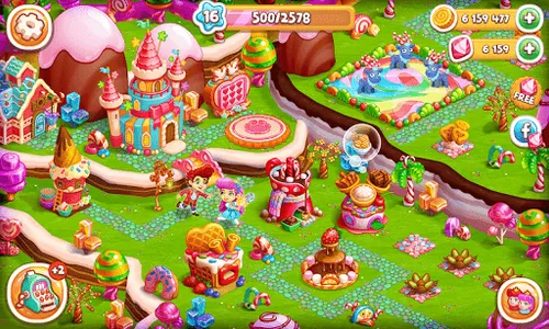 Candy Farm: Cake & cookie city screenshot 15