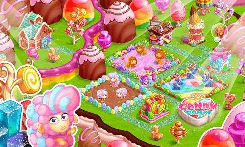 Candy Farm: Cake & cookie city screenshot 21