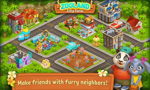 Farm Zoo Happy Day in Pet City screenshot 12