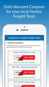 Coupon for Harbor Freight Tool screenshot 0