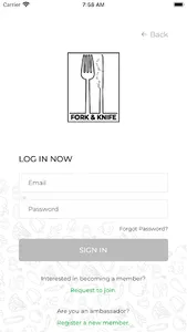 Fork & Knife Dining Club screenshot 3
