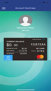ForteraCU Cards screenshot 2