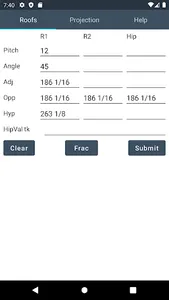 Hip Roof Calculator screenshot 2