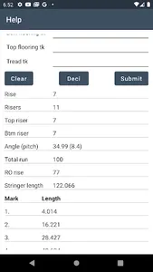 Stair stringer calculator screenshot 4