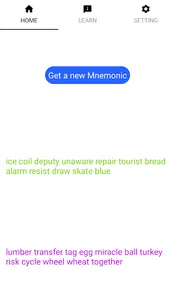 Mnemonic Phrase Generator - Se screenshot 0