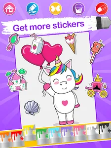 Unicorn Coloring Pages screenshot 14