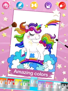 Unicorn Coloring Pages screenshot 3