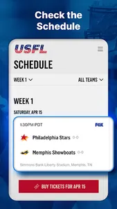 USFL | The Official App screenshot 2