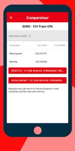 Comparateur Envoie d'Argent -  screenshot 1