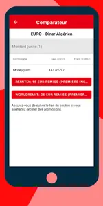 Comparateur Envoie d'Argent -  screenshot 2