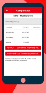 Comparateur Envoie d'Argent -  screenshot 5