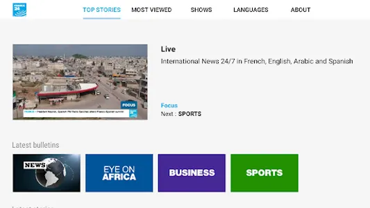 FRANCE 24 - Android TV screenshot 3