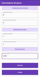Calculadora de Pisos screenshot 1