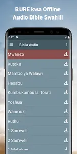 Audio Bible Swahili offline screenshot 0