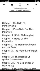 Book, The Quaker Colonies screenshot 0
