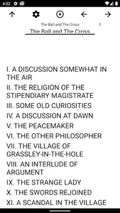 Book, The Ball and The Cross screenshot 0
