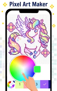 Pixel Art Color by number Game screenshot 4