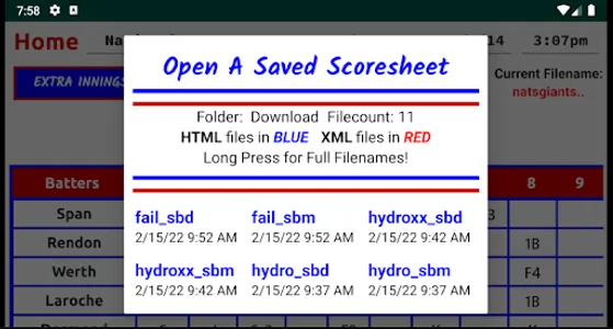 RTI Baseball Scorebook screenshot 3
