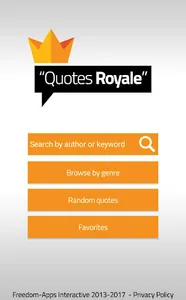 Quotes Royale - Famous quotes screenshot 0