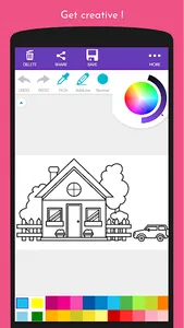 ColorFun: House Coloring Book screenshot 1
