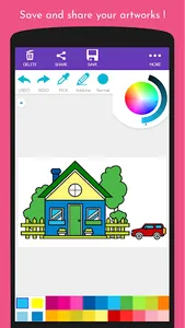 ColorFun: House Coloring Book screenshot 2
