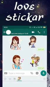 Love stickers screenshot 1