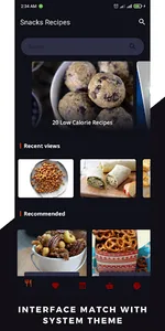 Snacks Recipes: Healthy Low Ca screenshot 1