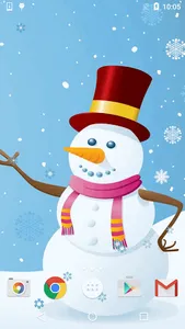 Snowman Live Wallpaper screenshot 1