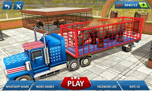Offroad Wild Animal Truck Driv screenshot 0