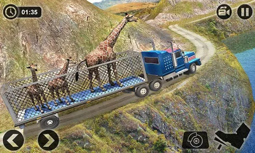 Offroad Wild Animal Truck Driv screenshot 4