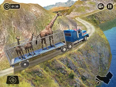 Offroad Wild Animal Truck Driv screenshot 9