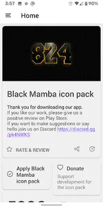 Black Mamba icon pack screenshot 0