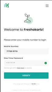 Freshokartz Employee Internal screenshot 1