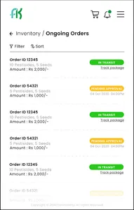 Freshokartz Employee Internal screenshot 4