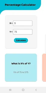 Percentage Calculator screenshot 0