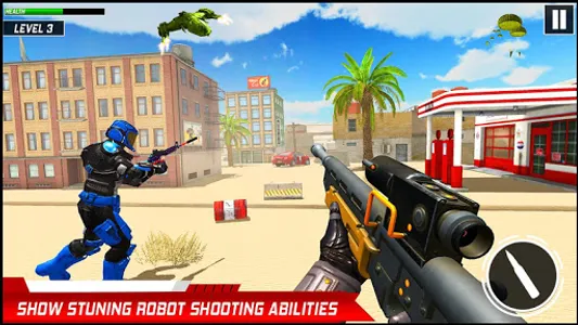 Robot Army Shooting: Gun Games screenshot 11