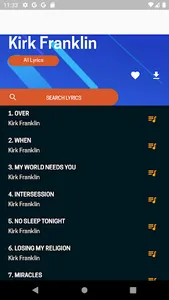 Kirk Franklin gospel lyrics screenshot 0