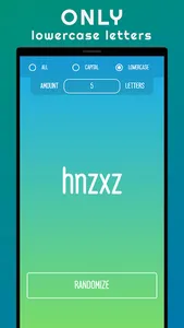 Random Letter Generator screenshot 3