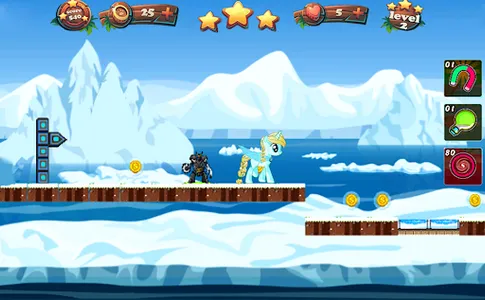 Little Pony Runner Frozen Land screenshot 4