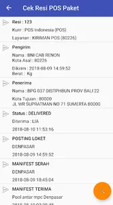 Cek Resi Paket POS screenshot 2