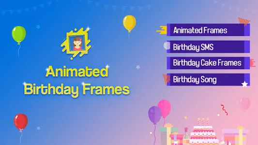 Animated Birthday Photo Frames screenshot 0