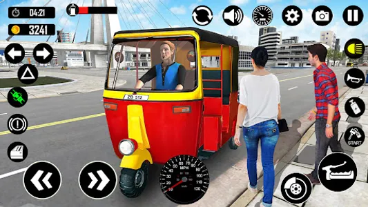 Tuk Tuk Rickshaw Games Taxi 3D screenshot 13