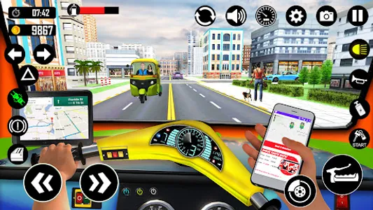 Tuk Tuk Rickshaw Games Taxi 3D screenshot 14