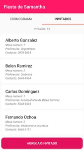 Mis eventos - Cronograma y lis screenshot 2